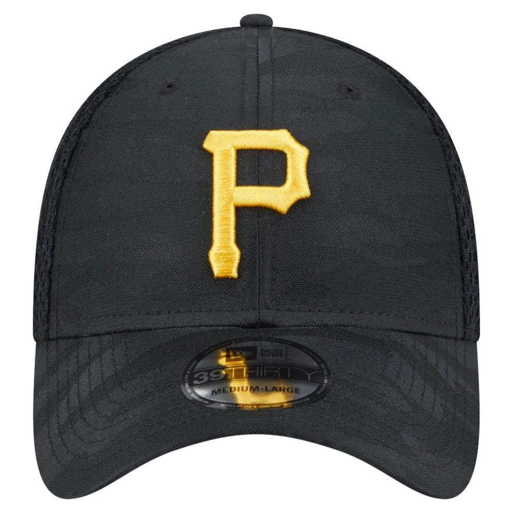 Pittsburgh Pirates New Era Subtle Camo 39THIRTY Flex Hat - Black - New Era on Sale