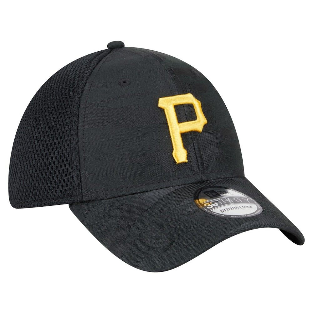 Pittsburgh Pirates New Era Subtle Camo 39THIRTY Flex Hat - Black - New Era on Sale