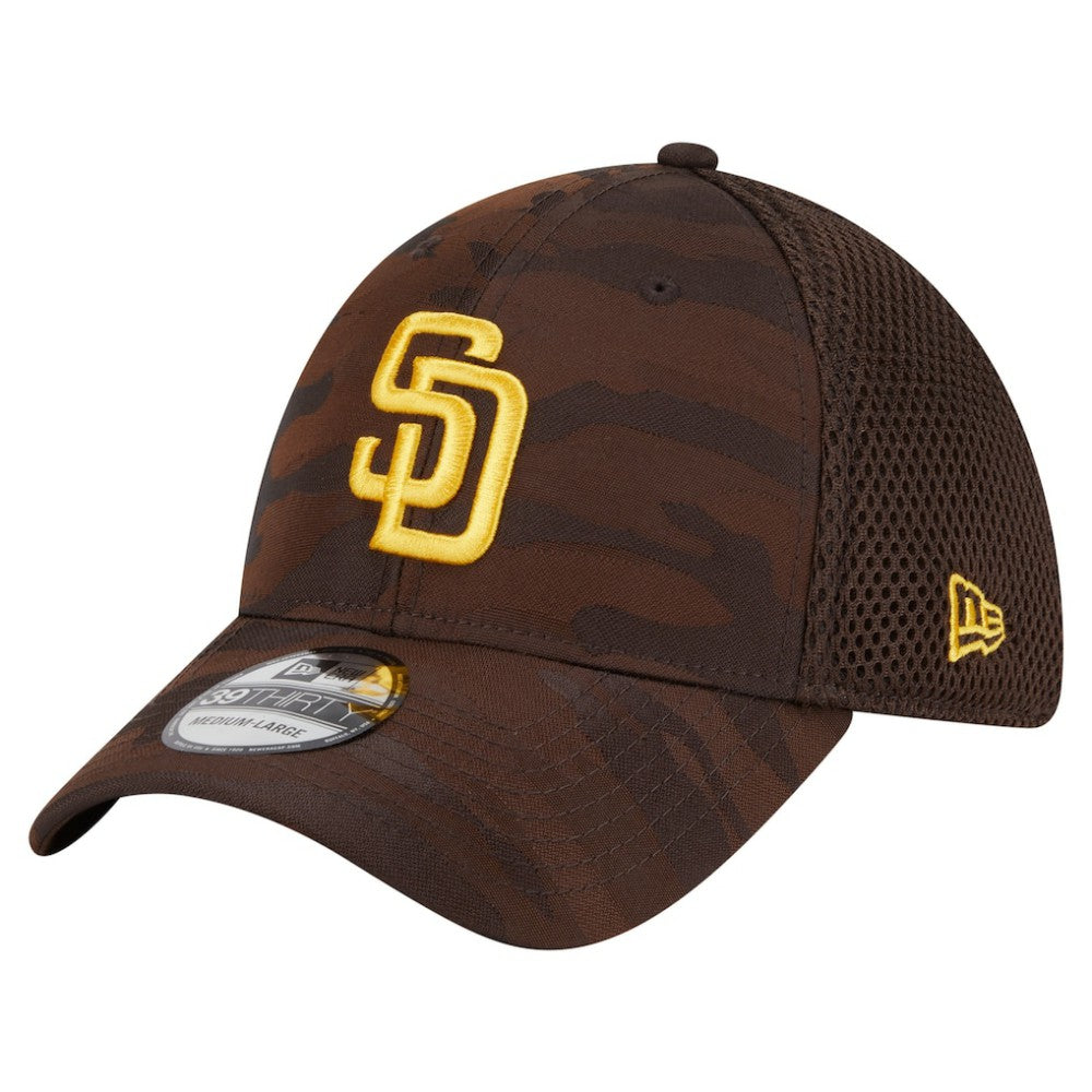 San Diego Padres New Era Subtle Camo 39THIRTY Flex Hat - Dark Brown - New Era Sale