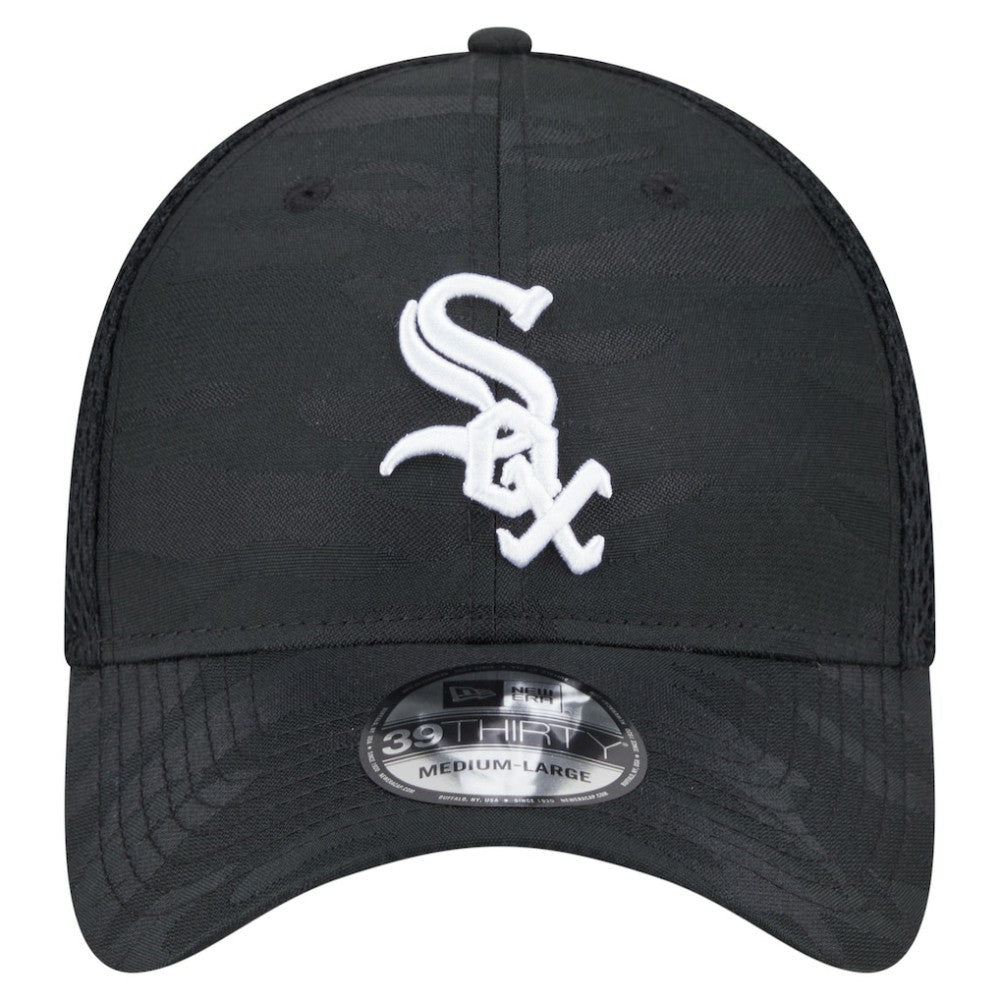 Chicago White Sox New Era Subtle Camo 39THIRTY Flex Hat - Black - New Era Sale