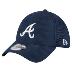 Atlanta Braves New Era Subtle Camo 39THIRTY Flex Hat - Navy - New Era Lifestyle