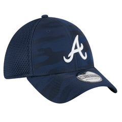 Atlanta Braves New Era Subtle Camo 39THIRTY Flex Hat - Navy - New Era Lifestyle
