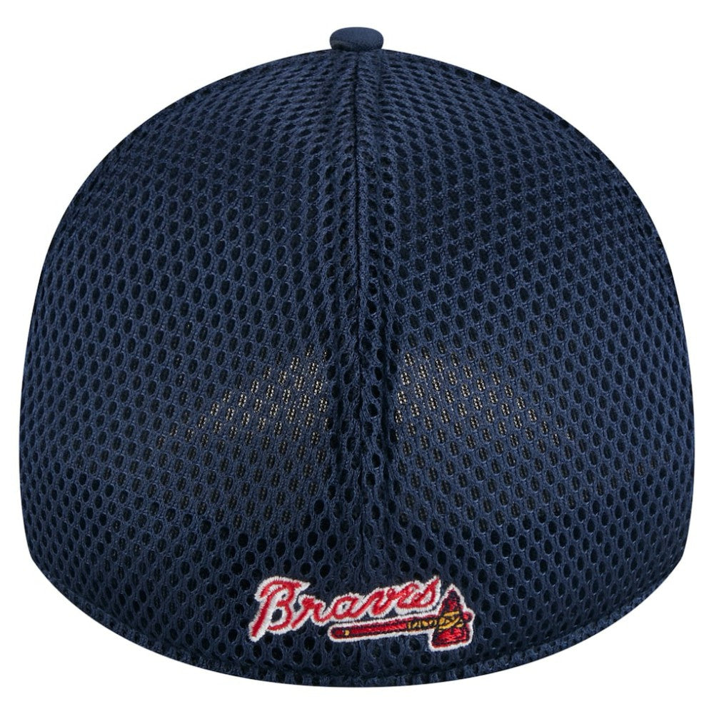Atlanta Braves New Era Subtle Camo 39THIRTY Flex Hat - Navy - New Era Lifestyle