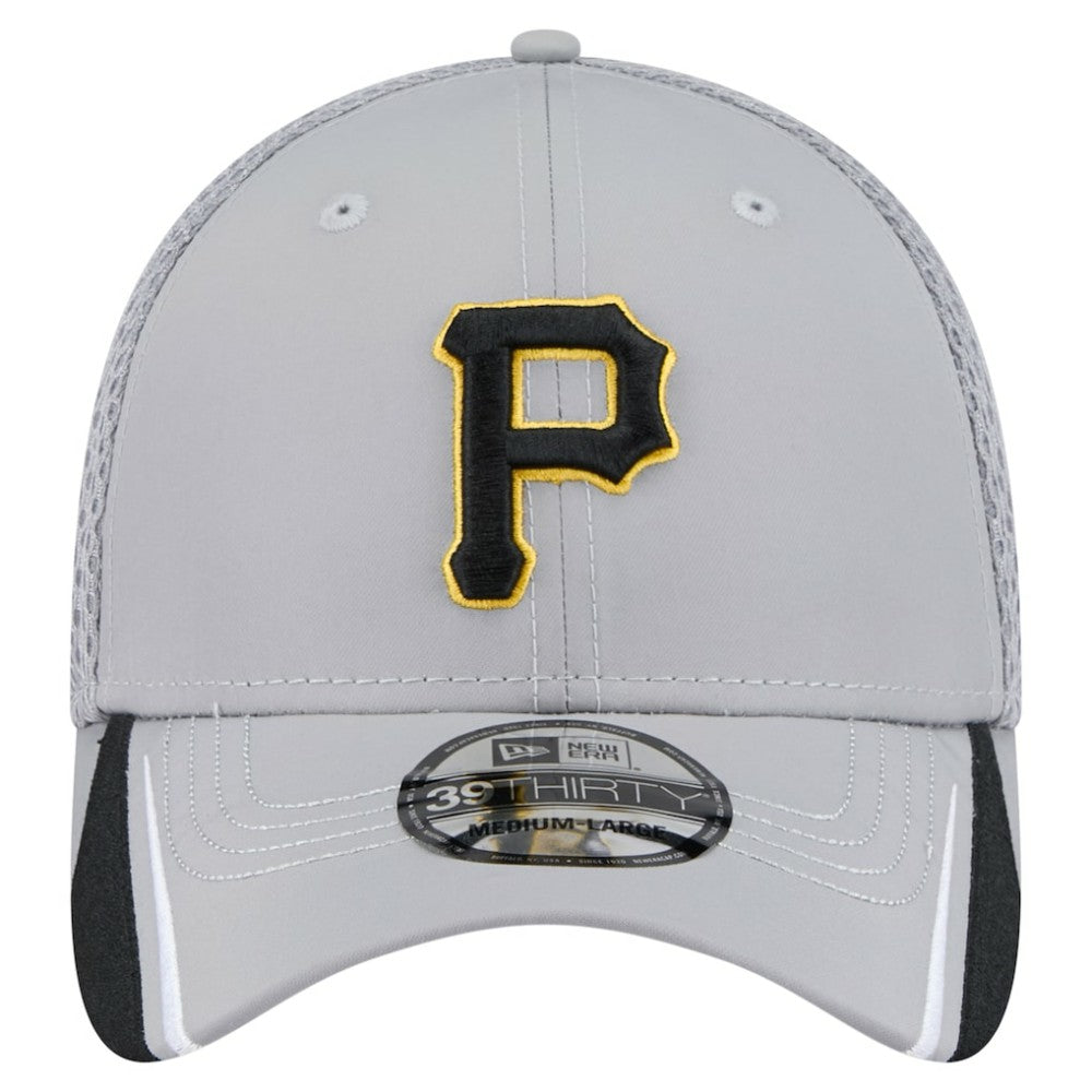 Pittsburgh Pirates New Era Linear 39THIRTY Flex Hat - Gray - New Era Online