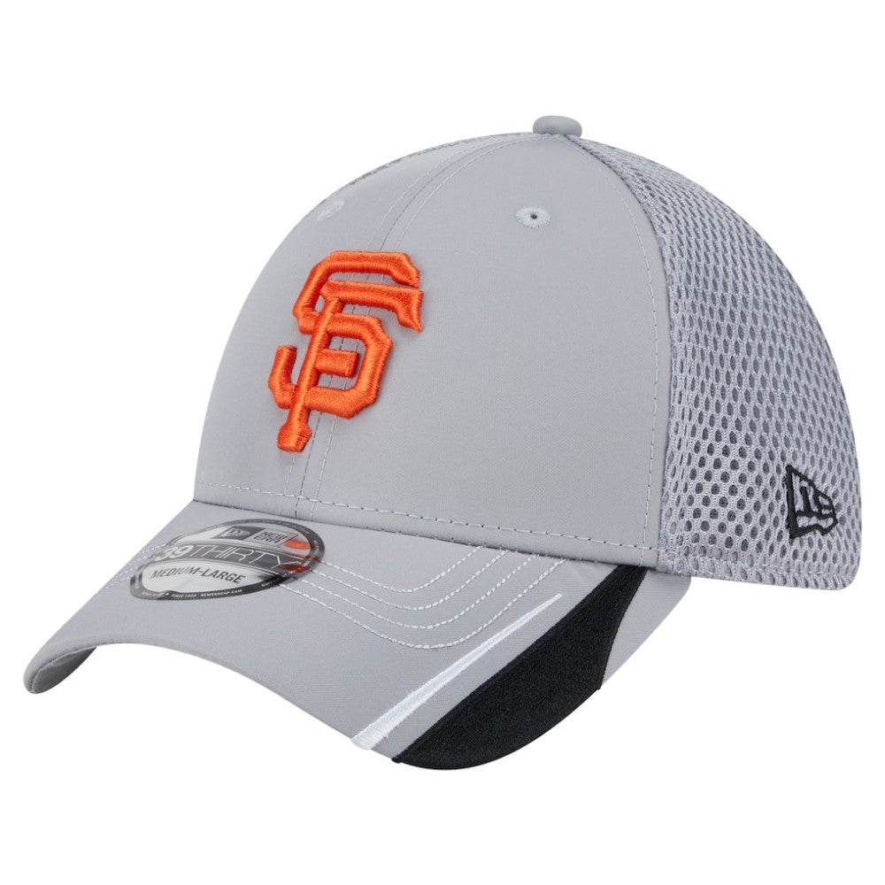 San Francisco Giants New Era Linear 39THIRTY Flex Hat - Gray - New Era Discount