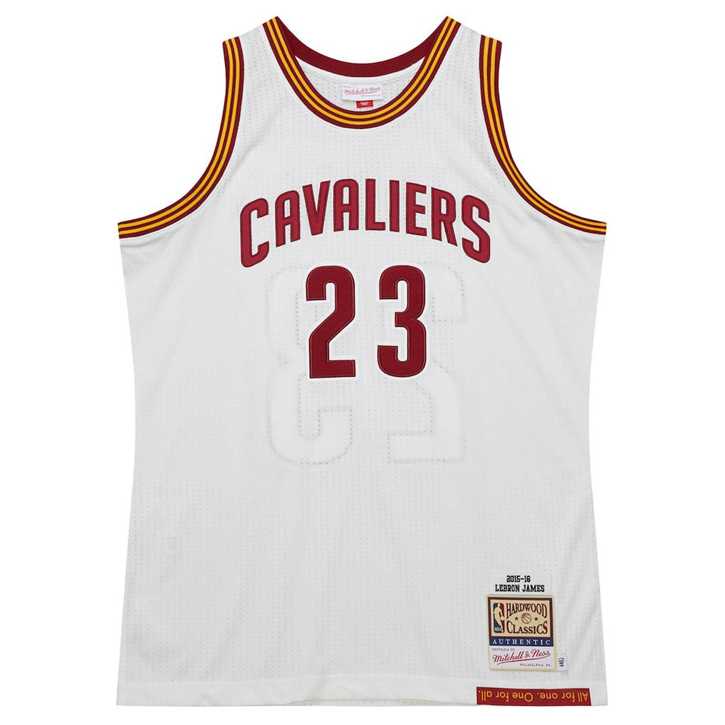 LeBron James Cleveland Cavaliers 2015/16 Hardwood Classics Authentic Jersey for sale White | Mitchell & Ness online