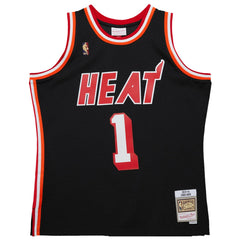 Chris Bosh Miami Heat 2013/14 Hardwood Classics Swingman Jersey Black | Mitchell & Ness