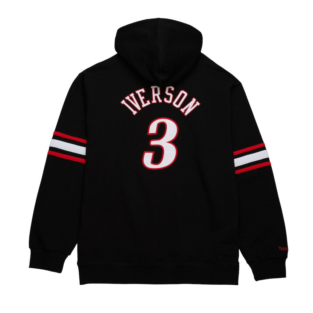 Allen Iverson Philadelphia 76ers Name & Number Pullover Hoodie Black | Mitchell & Ness for sale