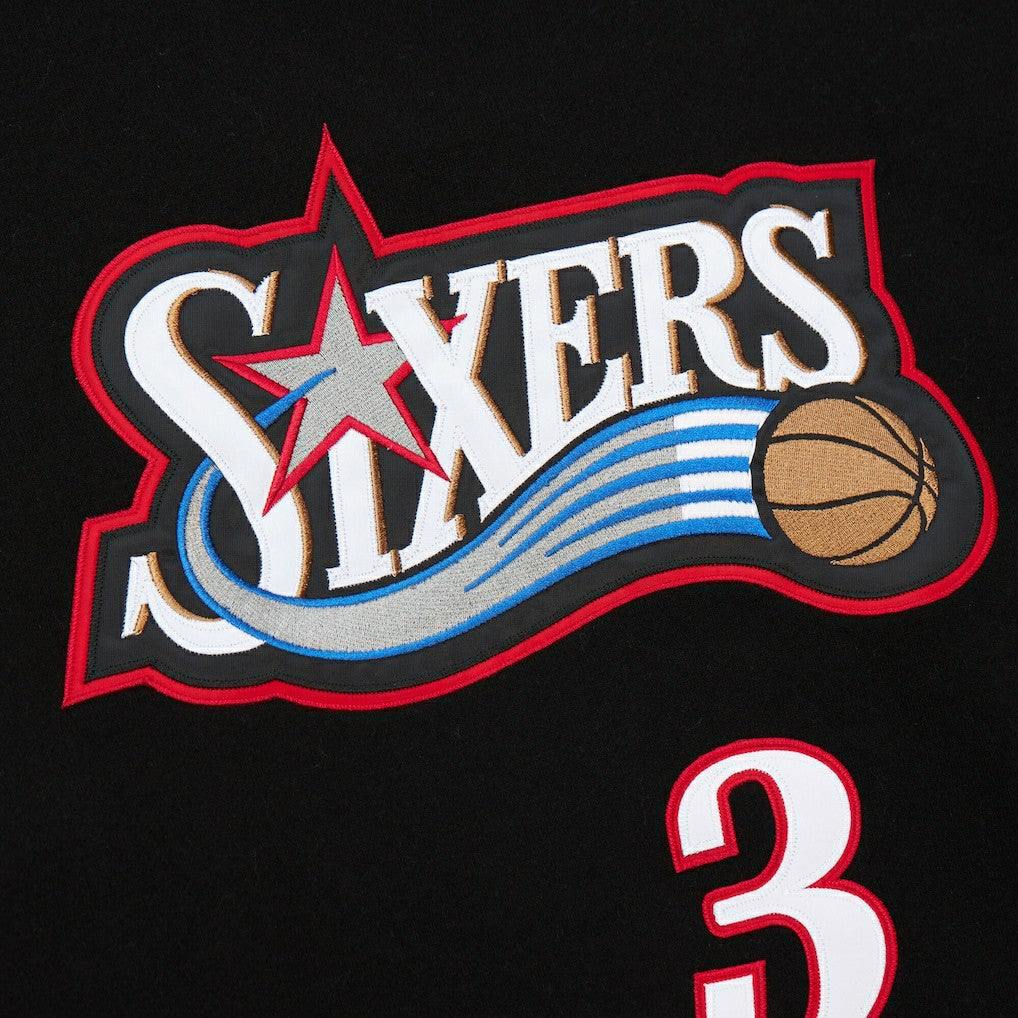 Allen Iverson Philadelphia 76ers Name & Number Pullover Hoodie Black | Mitchell & Ness for sale