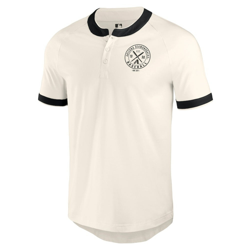 Arizona Diamondbacks Darius Rucker Collection by Fanatics Henley Raglan T-Shirt - White - Fanatics Sale