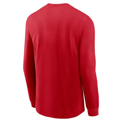 Cincinnati Reds Nike Local Logo Swoosh Lockup Long Sleeve T-Shirt - Red - Nike Lifestyle