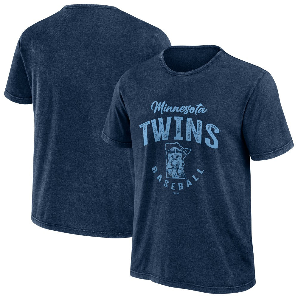 Minnesota Twins Darius Rucker Collection by Fanatics Cooperstown Collection Washed T-Shirt - Navy - Fanatics Lifestyle
