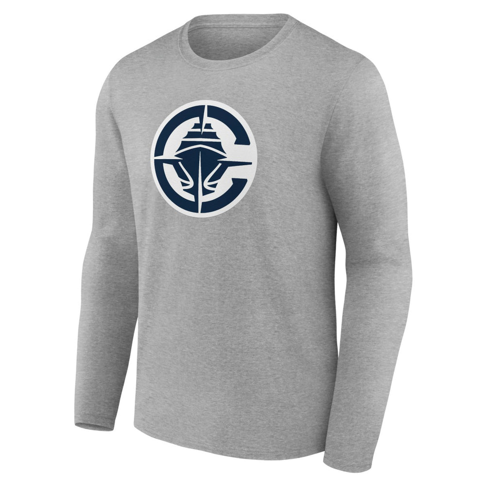 LA Clippers Primary Logo Long Sleeve T-Shirt Gray