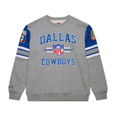 Mitchell & Ness Dallas Cowboys Vintage Logo Pullover Sweatshirt Heather Gray