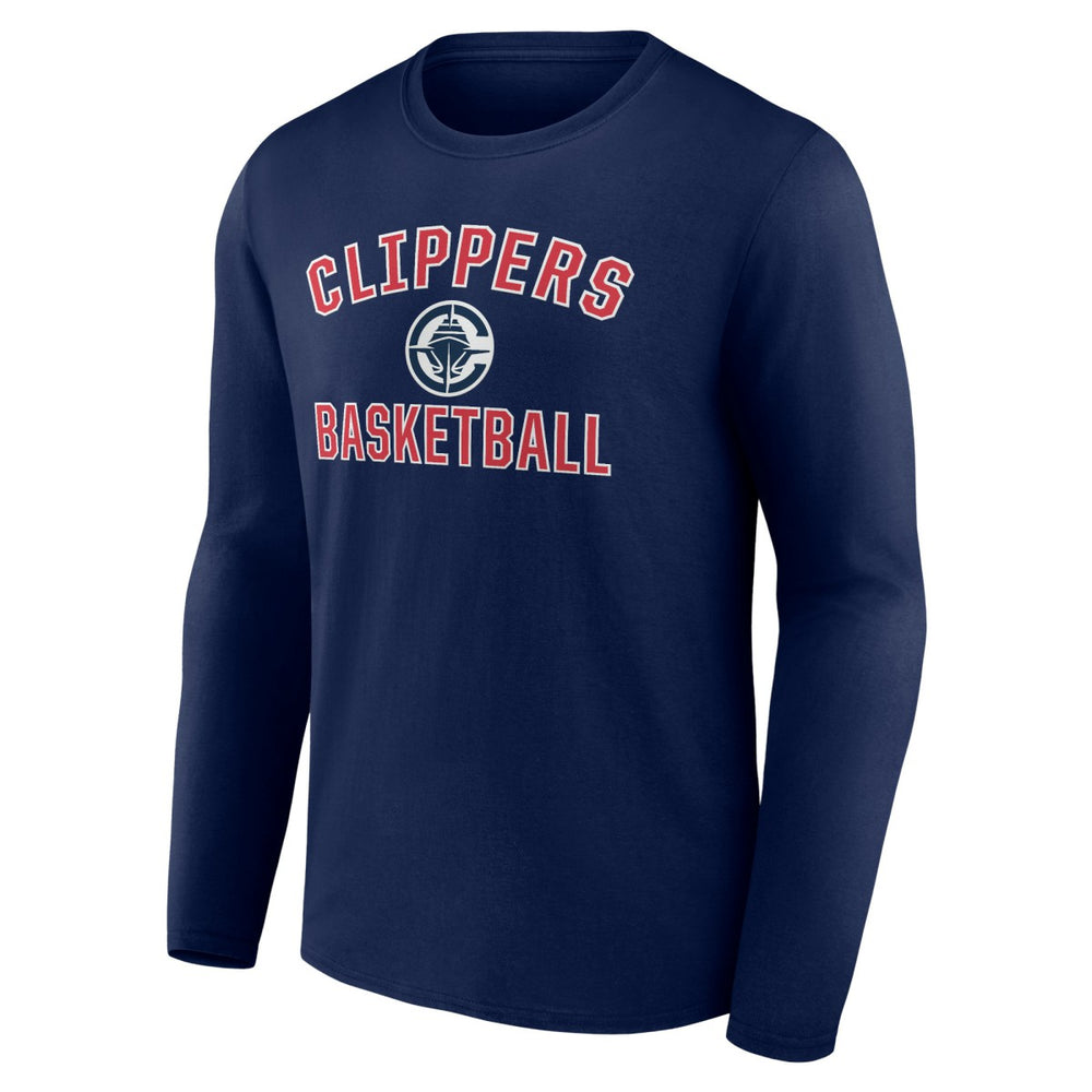 LA Clippers Victory Arch Long Sleeve T-Shirt Navy