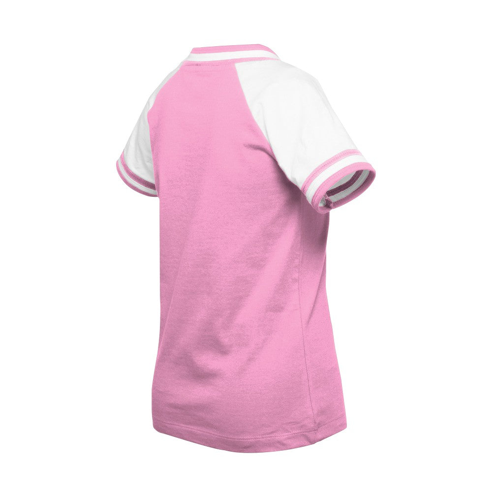 Minnesota Twins New Era Girls Youth Mommy & Me Raglan V-Neck T-Shirt - Pink - New Era Sale