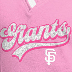 San Francisco Giants New Era Girls Youth Mommy & Me Raglan V-Neck T-Shirt - Pink - New Era Discount