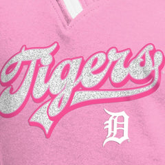 Detroit Tigers New Era Girls Youth Mommy & Me Raglan V-Neck T-Shirt - Pink - New Era Sale