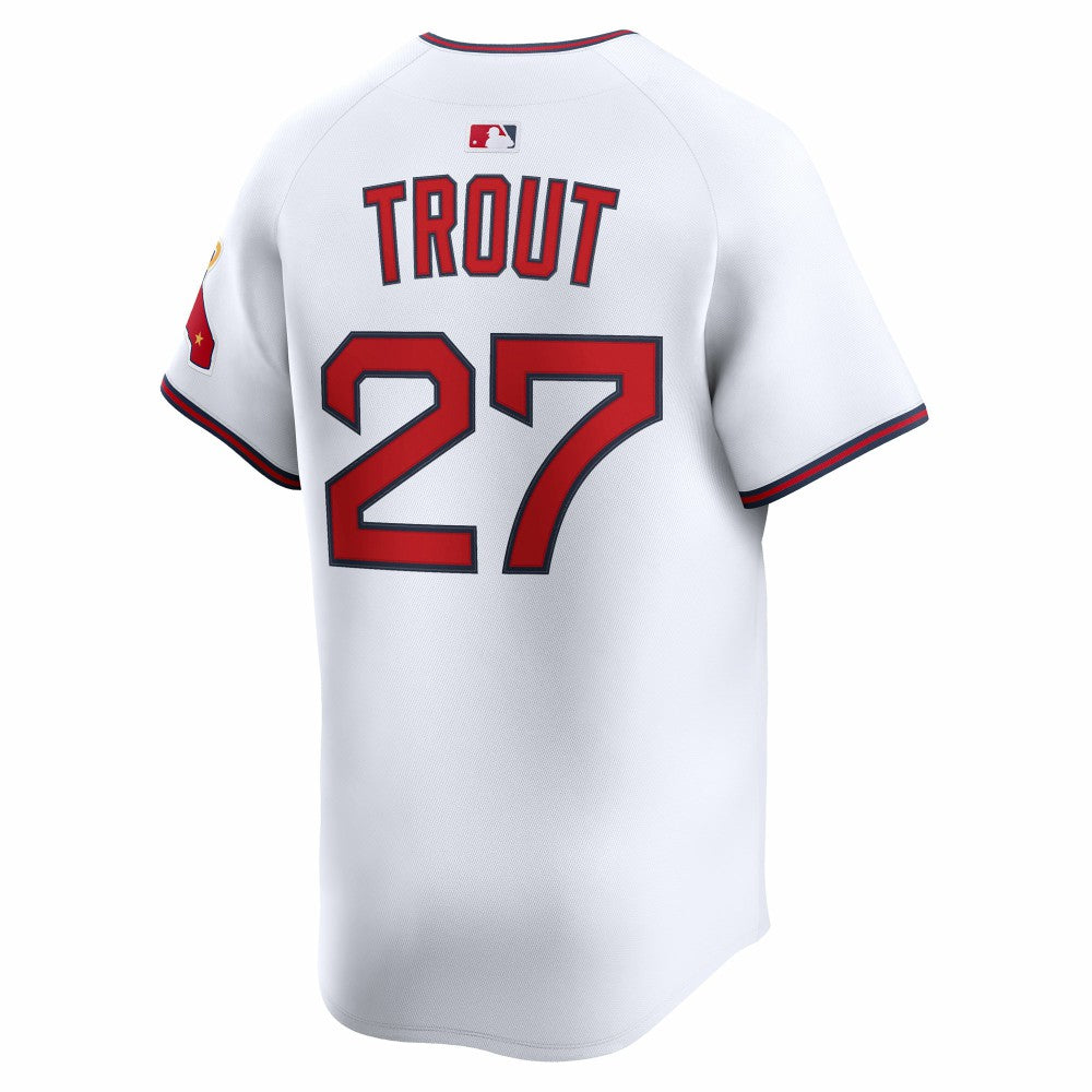 Mike Trout Los Angeles Angels Nike Alternate Limited Jersey - White - Nike on Sale