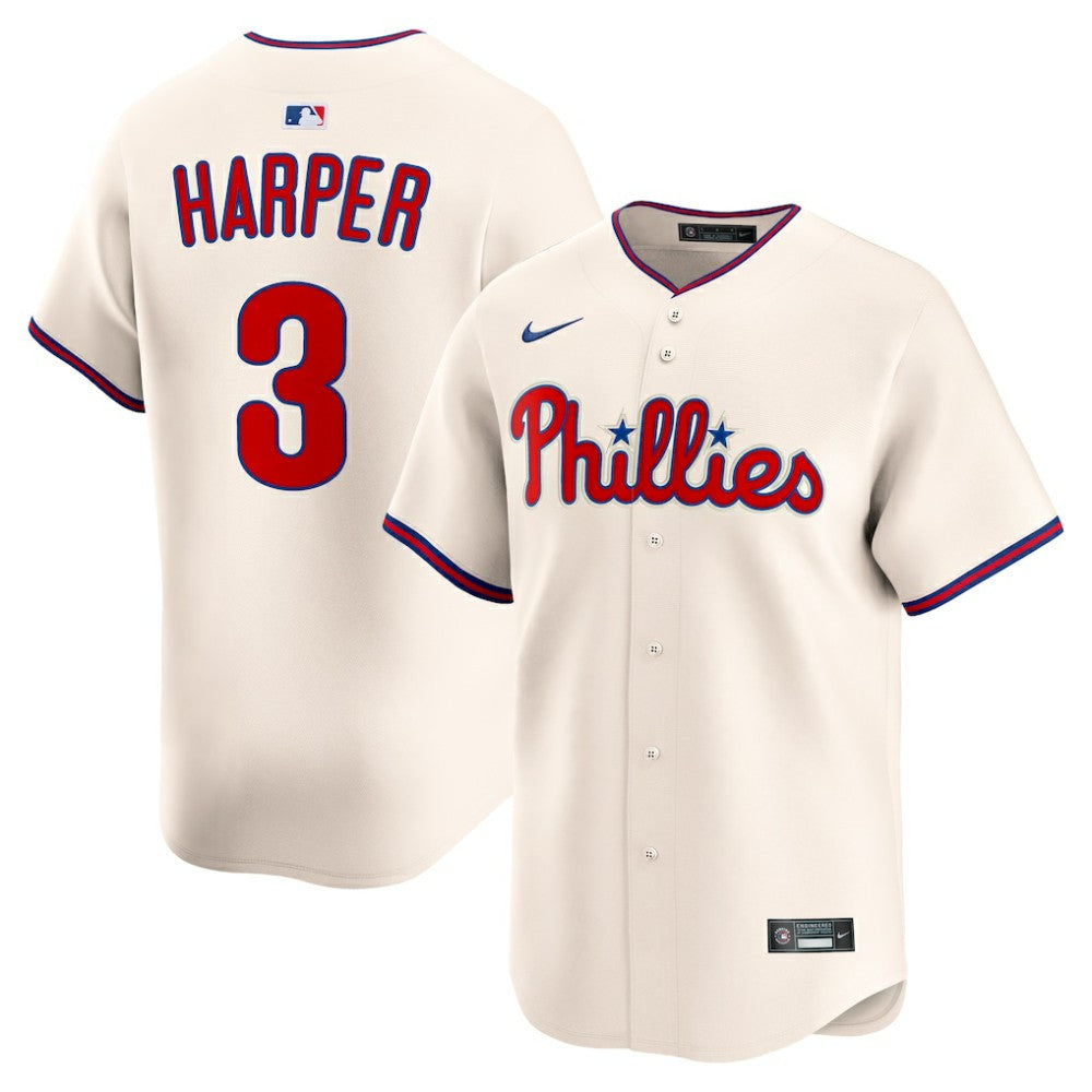 Bryce Harper Philadelphia Phillies Nike Alternate Limited Jersey - Cream - Nike Discount