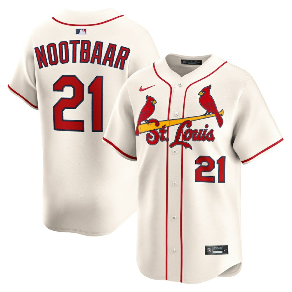 Lars Nootbaar St. Louis Cardinals Nike Alternate 2 Limited Jersey - Cream - Nike Online