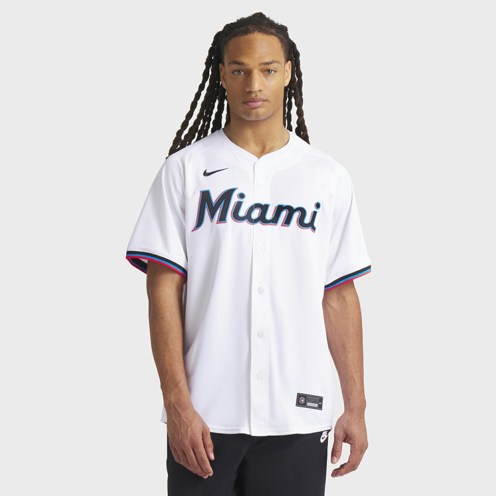 Miami Marlins Nike Home Limited Jersey - White - Nike Lifestyle