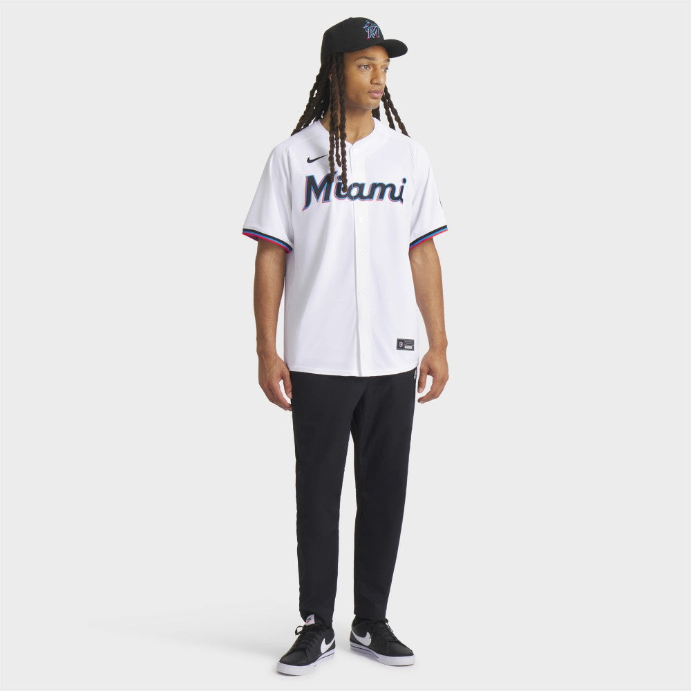 Miami Marlins Nike Home Limited Jersey - White - Nike Lifestyle