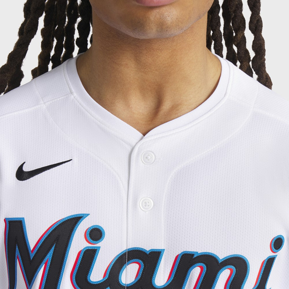 Miami Marlins Nike Home Limited Jersey - White - Nike Lifestyle