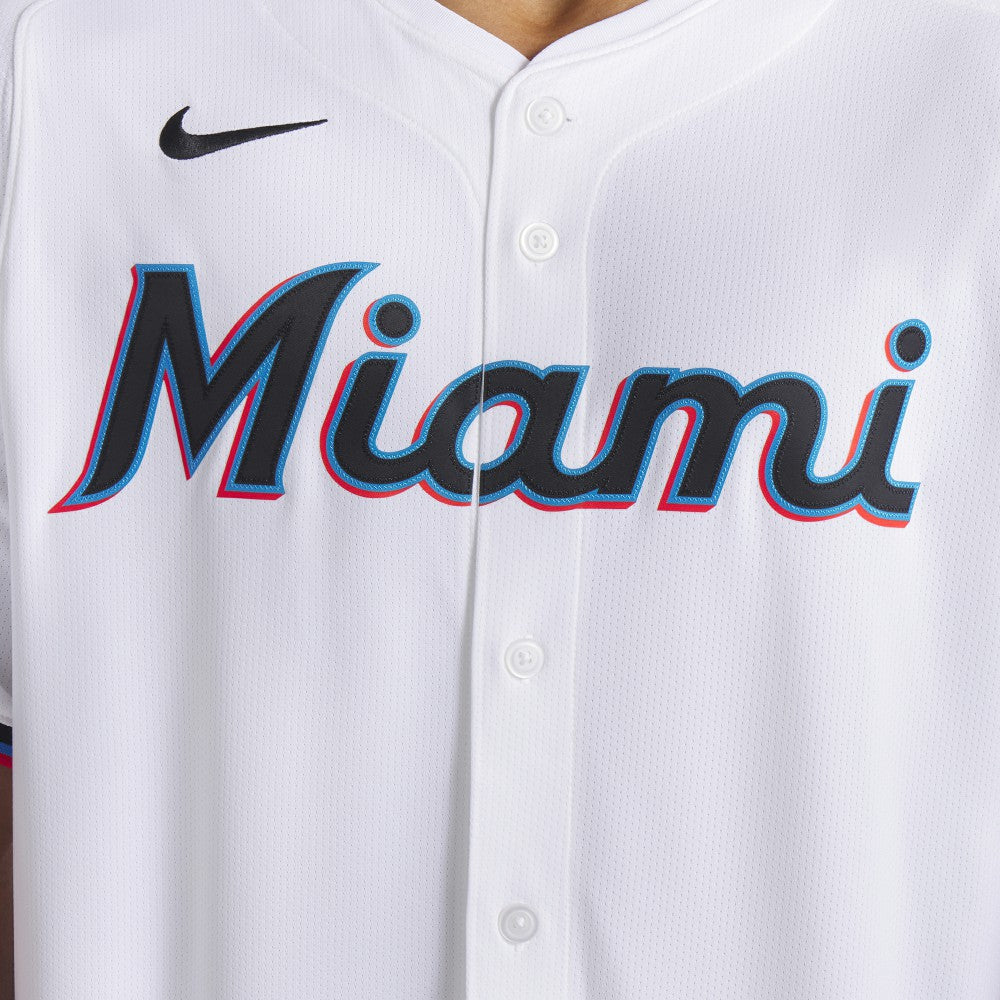 Miami Marlins Nike Home Limited Jersey - White - Nike Lifestyle