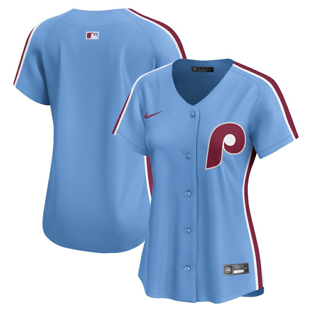 Philadelphia Phillies Nike Women's Alternate Limited Jersey - Light Blue - Nike Discount