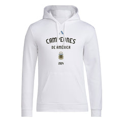 Argentina National Team 2024 Copa America Champions Pullover Hoodie White - Adidas Discount
