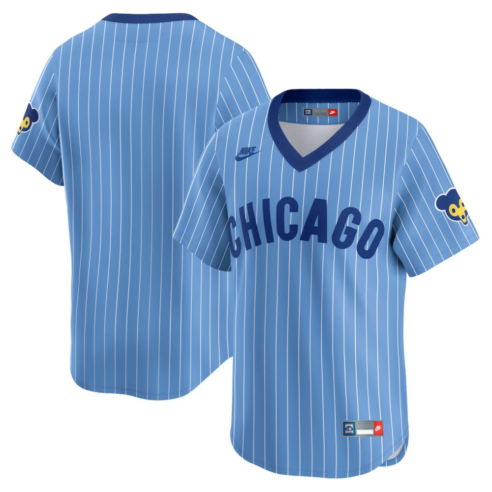 Chicago Cubs Nike Cooperstown Collection Limited Jersey - Light Blue - Nike Discount