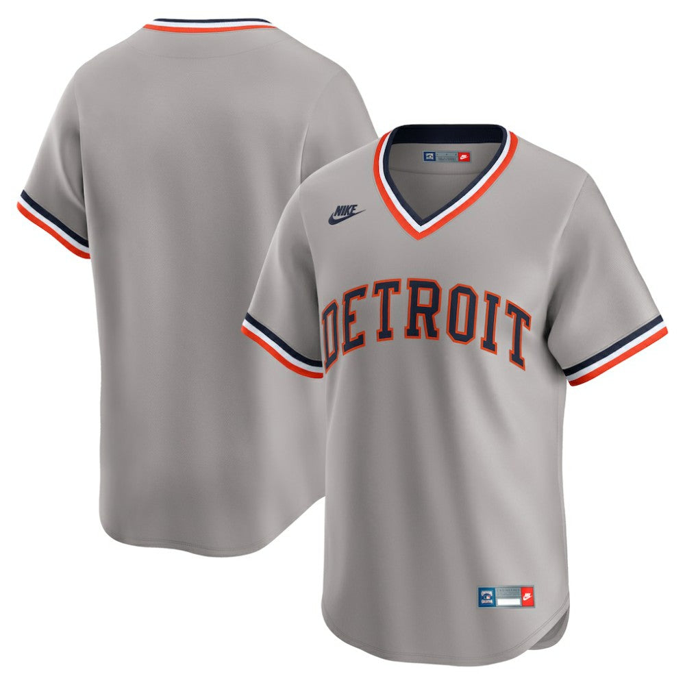 Detroit Tigers Nike Cooperstown Collection Limited Jersey - Gray - Nike Sale