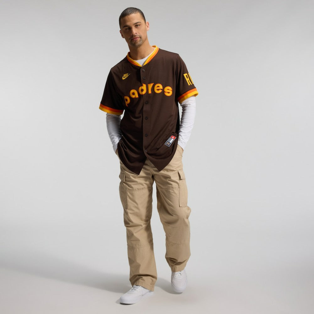 San Diego Padres Nike Cooperstown Collection Limited Jersey - Brown - Nike Sale