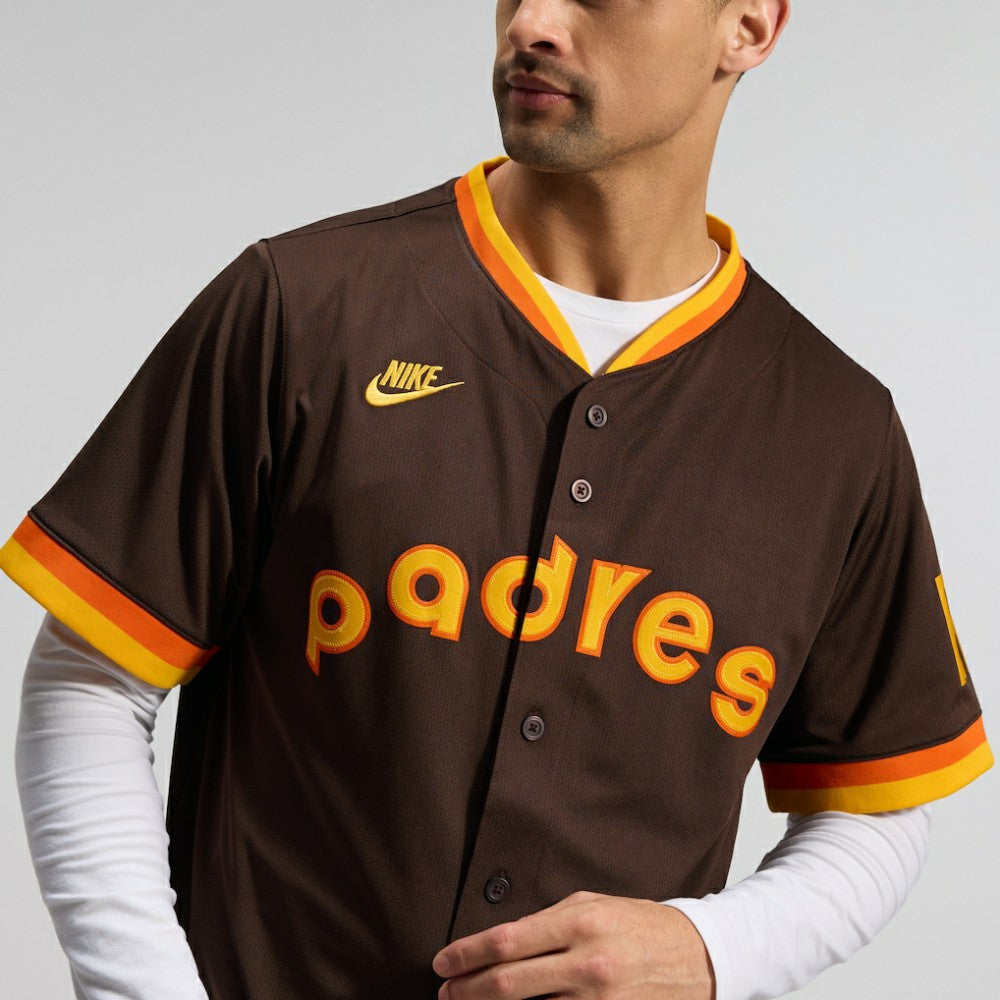 San Diego Padres Nike Cooperstown Collection Limited Jersey - Brown - Nike Sale