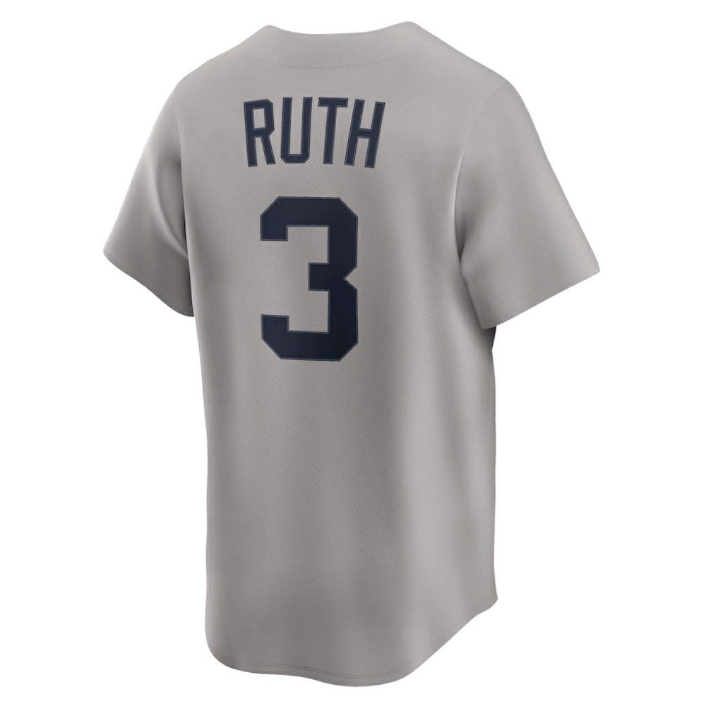 Babe Ruth New York Yankees Nike Throwback Cooperstown Collection Limited Jersey - Gray - Nike on Sale