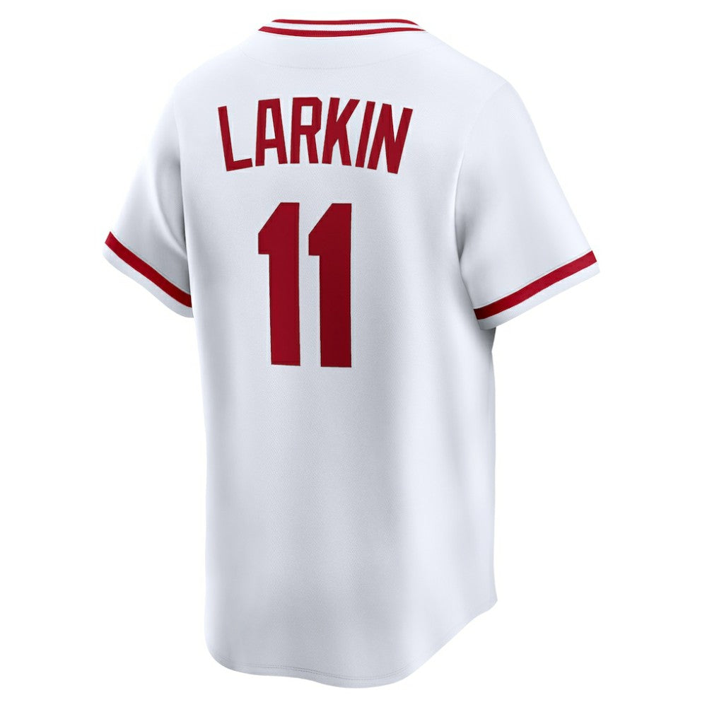Barry Larkin Cincinnati Reds Nike Throwback Cooperstown Collection Limited Jersey - White - Nike Lifestyle
