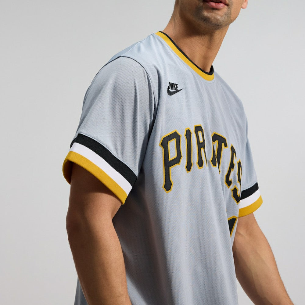 Roberto Clemente Pittsburgh Pirates Nike Throwback Cooperstown Collection Limited Jersey - Gray - Nike Lifestyle
