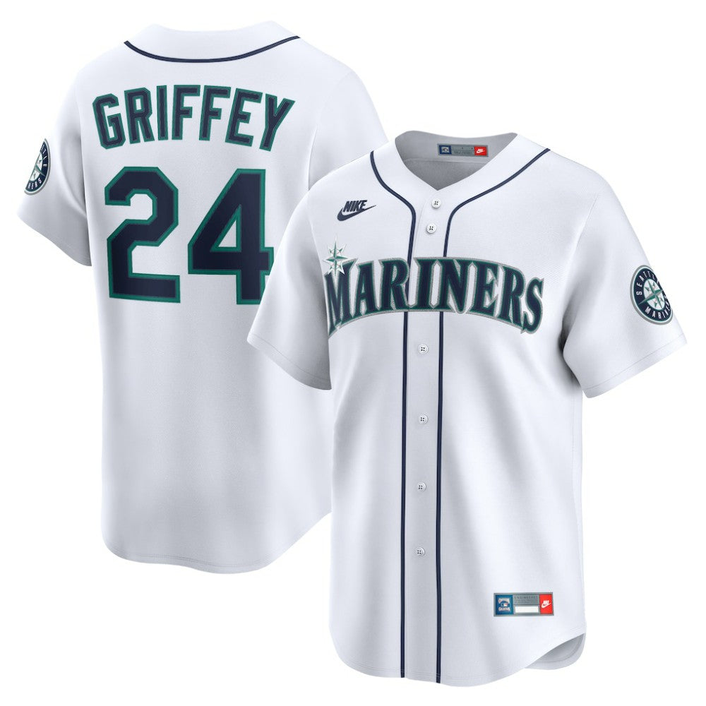 Ken Griffey Jr. Seattle Mariners Nike Throwback Cooperstown Collection Limited Jersey - White - Nike Sale
