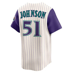Randy Johnson Arizona Diamondbacks Nike Throwback Cooperstown Collection Limited Jersey - Cream - Nike Lifestyle