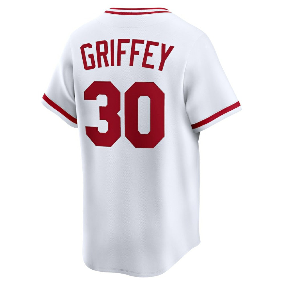 Ken Griffey Cincinnati Reds Nike Throwback Cooperstown Collection Limited Jersey - White - Nike Lifestyle