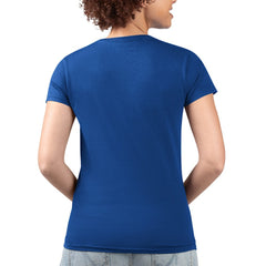 Chicago Cubs G-III 4Her by Carl Banks Women's Super-Slim Fit Lightweight Flowers Graphic V-Neck T-Shirt - Royal - MLB Online