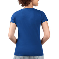 Kansas City Royals G-III 4Her by Carl Banks Women's Super-Slim Fit Lightweight Flowers Graphic V-Neck T-Shirt - Royal - MLB Discount