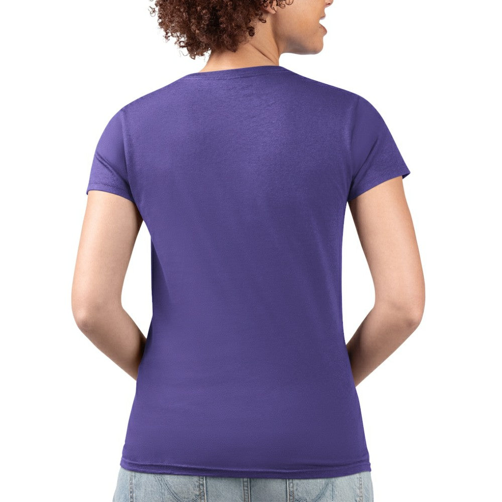Colorado Rockies G-III 4Her by Carl Banks Women's Super-Slim Fit Lightweight Flowers Graphic V-Neck T-Shirt - Purple - MLB Sale