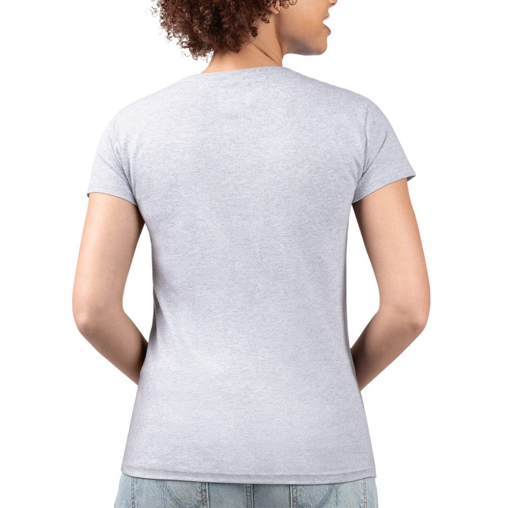 Pittsburgh Pirates G-III 4Her by Carl Banks Women's Super-Slim Fit Lightweight Flowers Graphic V-Neck T-Shirt - Heather Gray - MLB Discount
