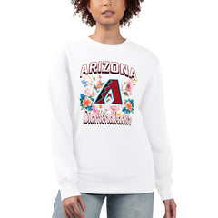 Arizona Diamondbacks G-III 4Her by Carl Banks Women's Flowers Graphic Pullover Sweatshirt - White - MLB Online