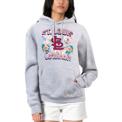 St. Louis Cardinals G-III 4Her by Carl Banks Women's Flowers Graphic Pullover Hoodie - Heather Gray - MLB Online