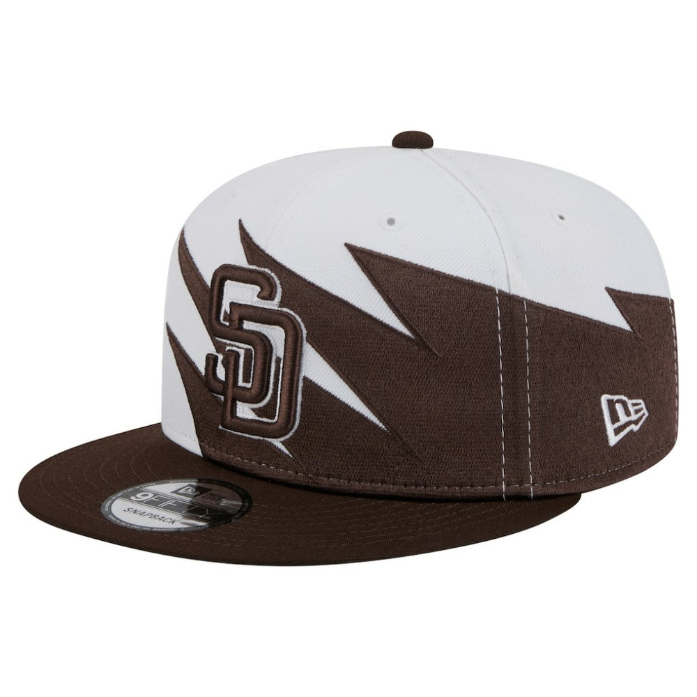 San Diego Padres New Era Jagged 9FIFTY Snapback Hat - Brown/White - New Era on Sale