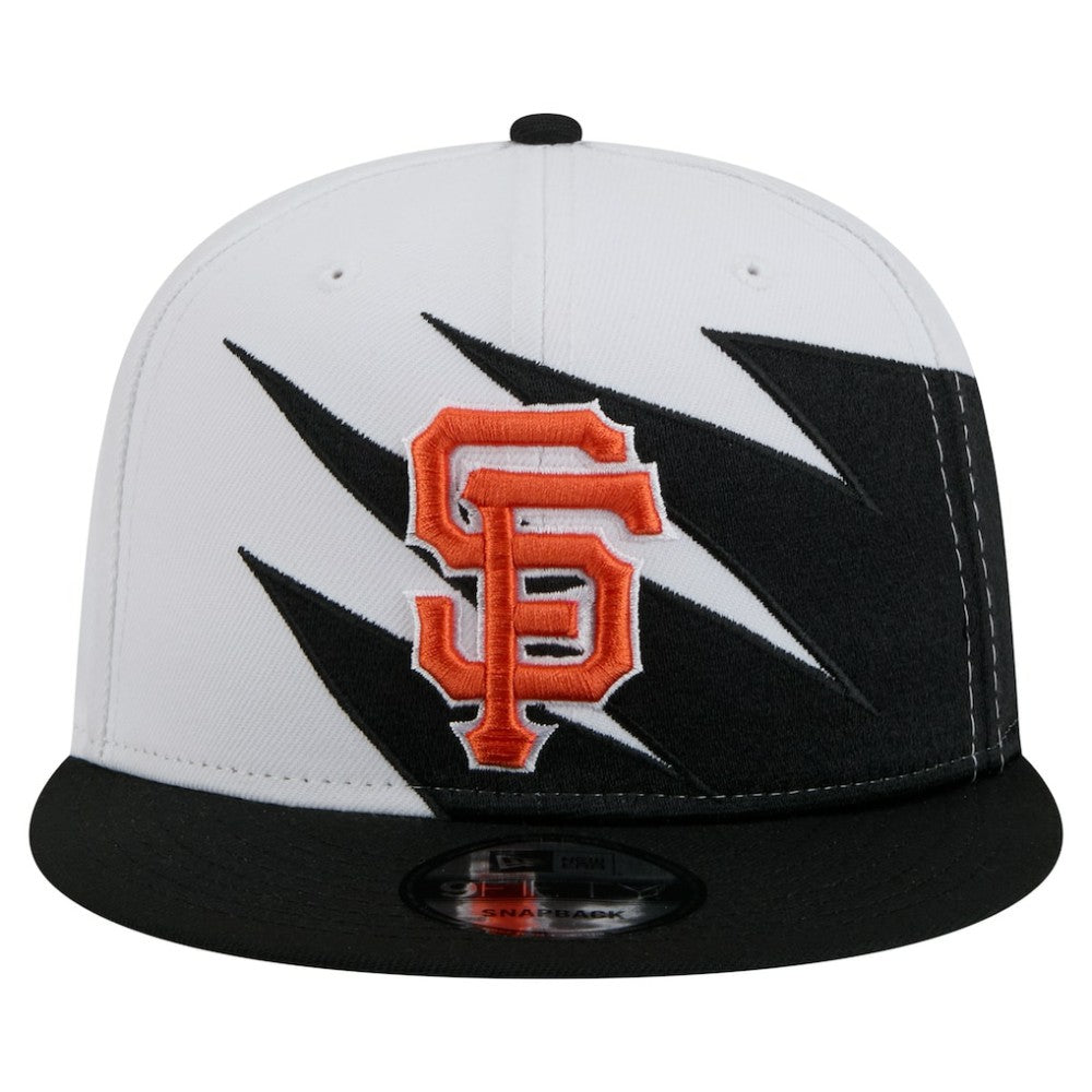 San Francisco Giants New Era Jagged 9FIFTY Snapback Hat - Black/White - New Era Sale