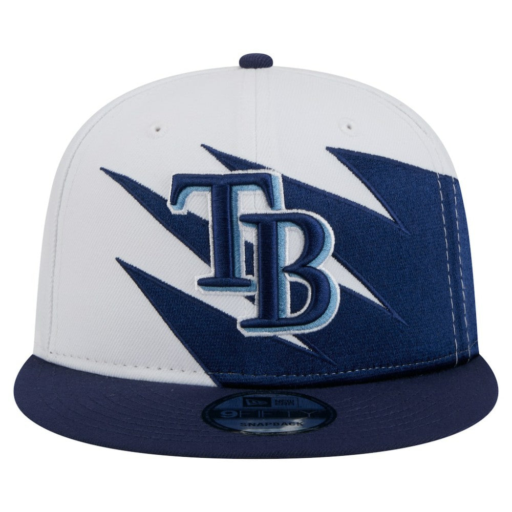 Tampa Bay Rays New Era Jagged 9FIFTY Snapback Hat - Navy/White - New Era Online